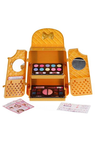 OEM Trusa de Frumusete Geanta Aurie cu 2 Nivele