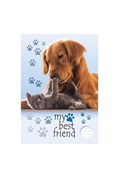 OEM Caiet Studentesc A4 Dictando Coperta cu Model Caine Pisica - 60 File