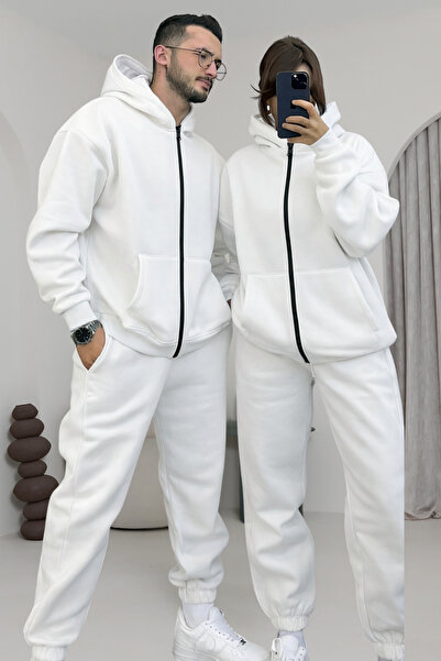 YAKAMEL Ειδικό Βασικό Σετ Φόρμας με Κουκούλα σε Μεγάλο Μέγεθος για Ζευγάρια