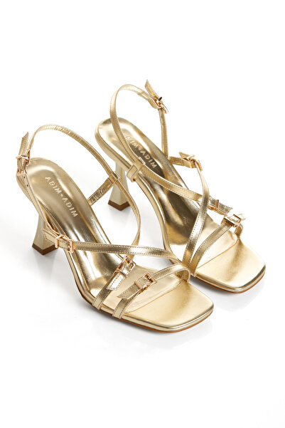 Melvoria Comfortable Thin Heeled Shoes with Buckle