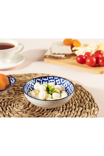 Madame Coco Rêve Bleu Tuyau Bowl - Blue - 12x4 Cm