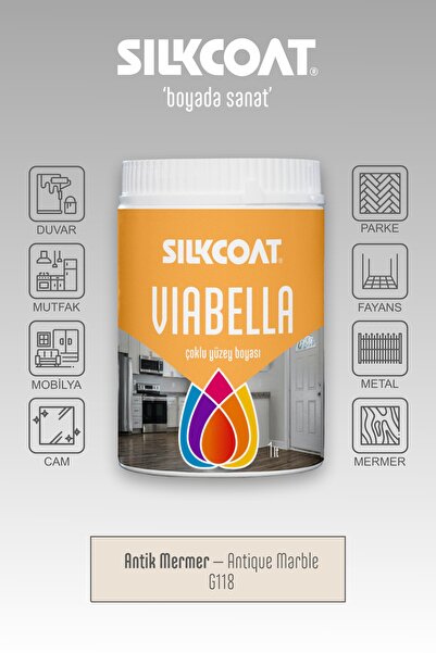 Silkcoat Viabella Yeni Nesil Dönüşüm Boyası –Mutfak Banyo Dolap Fayans Mermer...