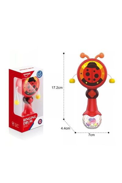 huanger Tobă zornăitoare cu buburuză roșie