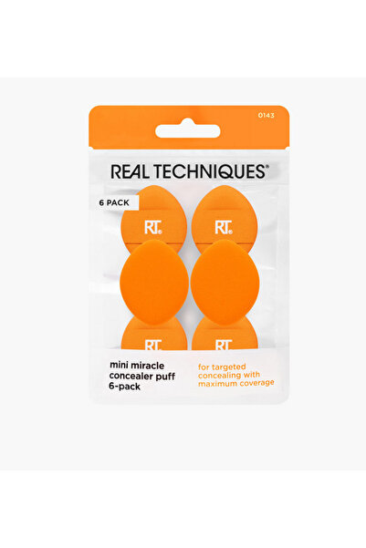 Real Techniques مجموعة من 6 قطع من إسفنجات خافي العيوب الصغيرة المعجزة