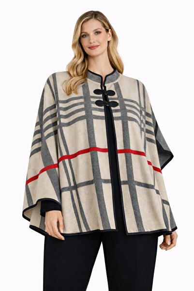 mim eşarp Akmoda Thick Winter Knitwear Long Poncho