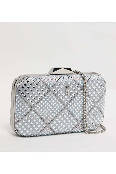 Steve Madden Badelaid Women's Silver Clutch