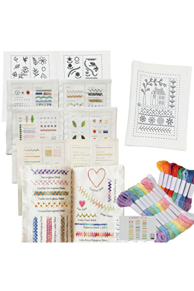 Choice4 D4 6 Pages Creative Embroidery Stitches Book, DIY Stitch Books, Embro...