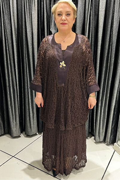 selma Büyük Beden Siyah Dantel Tunik (Etek Dahil Değildir)