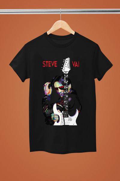 MAGORS تيشيرت روك قطني مطبوع بأكمام قصيرة من ستيف فاي