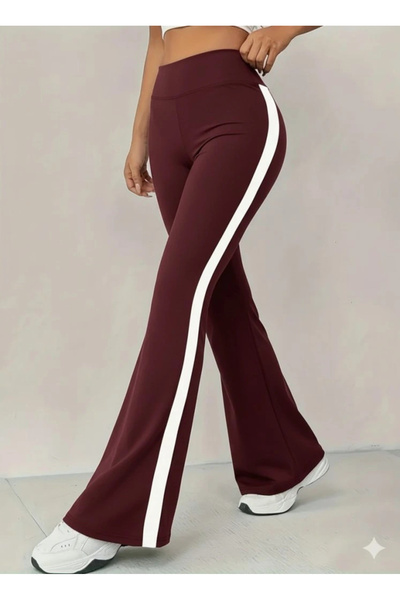 nedo7 Women's High Waist Spanish Long Leggings with Side Stripe Detail Diving...