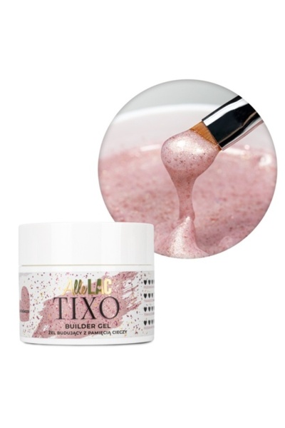 ALLELAC GELURI UV Gel de constructie Gel Gel Builder TIXO SparkleSecco 45 g