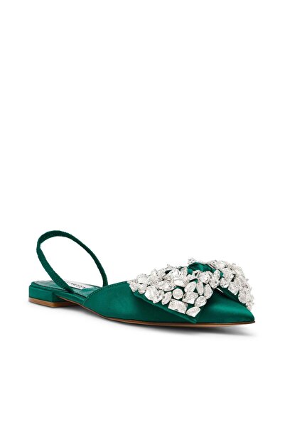 Steve Madden Womens Sloane St. Green Flat Sandals