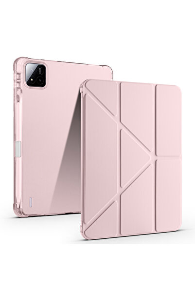 Kılıfist Pad 8 Pro Case Klfs Tri Folding Stand Case with Pen Compartment - Ro...