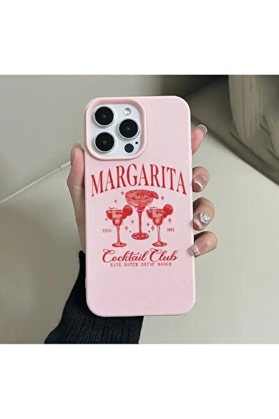 Silpus حافظة هاتف متوافقة مع آيفون 13/14/15 بتصميم مارغريتا باللون الوردي