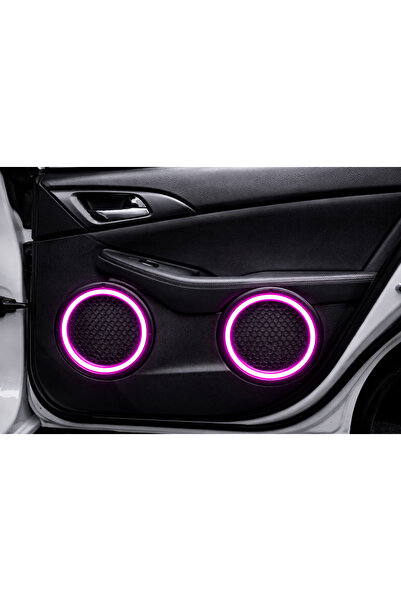 sekizgen led 16 CM IŞIKLI MİDRANGE KAPAK PEMBE 2 ADET