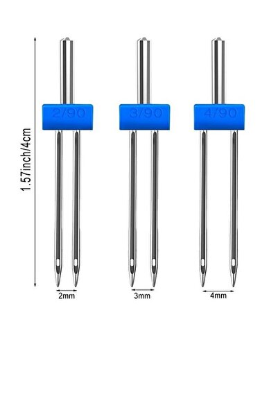 Genel Markalar SİNGER BEKO ZETİNA JANOME ORİJİNAL KUTUSUNDA( 2mm-3mm-4mm çift...