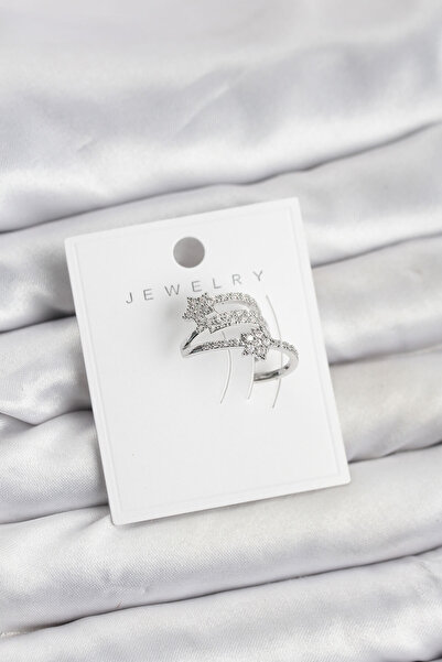 norsary Silver Color Zircon Stone Star Model Cartilage Earcuff Earring