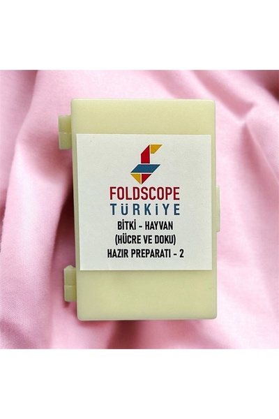 FOLDSCOPE Daimi Hazır Mikroskop Preparat Seti