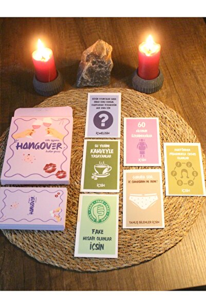 Paganca Hangover Kız Kıza İçki Oyunu - Kese Hediyeli 45 Kart - Eğlenceli Part...