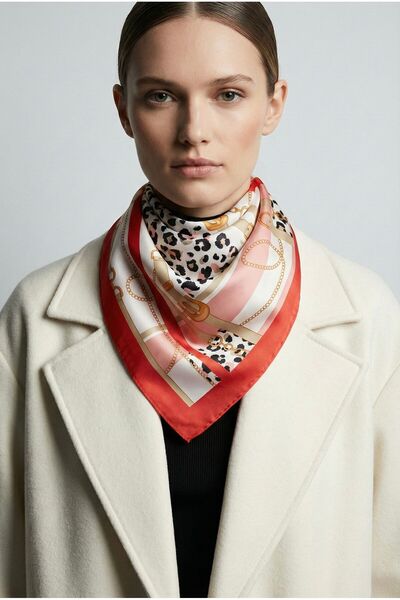 Goldmine Bandană eșarfă din bumbac satinat 50x50