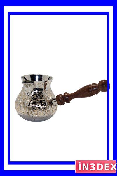 İN3DEX وعاء قهوة تركي تقليدي مقاس 4 بوصات مصنوع من النحاس