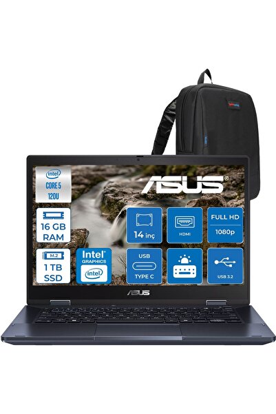 ASUS Expertbook B3 Flip 5 120U 16GB 1tb SSD 14'' Fhd Dokunmatik W11PRO Kaleml...