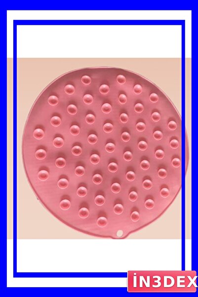 İN3DEX Vantuzlu Duvar Kese Matı 26cm Sırt Temizleme Aparatı