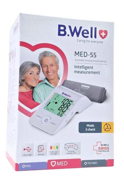 B.Well Swiss جهاز قياس ضغط الدم الأوتوماتيكي B.Well Med-55