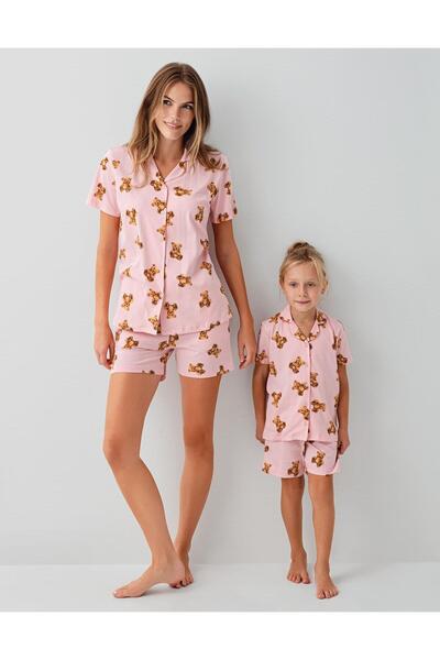 Rolypoly Σετ πιτζάμες με σχέδιο αρκουδάκι για μητέρα και κόρη – Πιτζάμες για ...