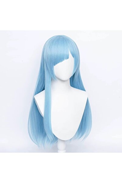 Butic Anime Cosplay Jujutsu Kaisen Miwa Kasumi Peruk Mavi Sentetik Peruk