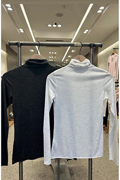 Unique Boutique Füme Kırçıllı Balıkcı Yaka Kaşmir Dokulu Body