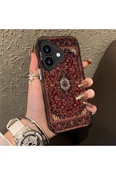 Hontinga حافظة هاتف من السيليكون ذات حافة صلبة ومضادة للسقوط بنمط عتيق متوافق...