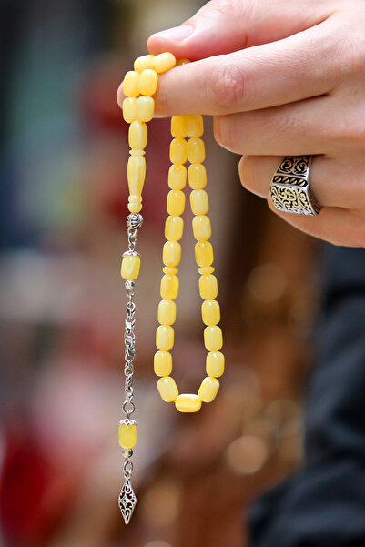 TESBİHCİBABA Бджолиний стільник Бейрут Стислий бурштиновий чотки, чоловічі су...