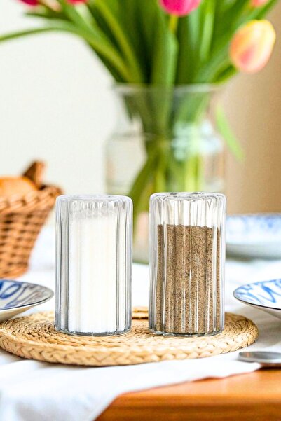 Tutku Home 2'li Borosilikat Cam Tuzluk