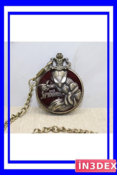 İN3DEX Vintage Watch with Chain Design and Comic Book Style