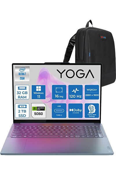 LENOVO Yoga 9 16IAH10 Pro Ultra 7 255H 32GB 2tbSSD 8GB/RTX5060 16" 2.8k OLED ...