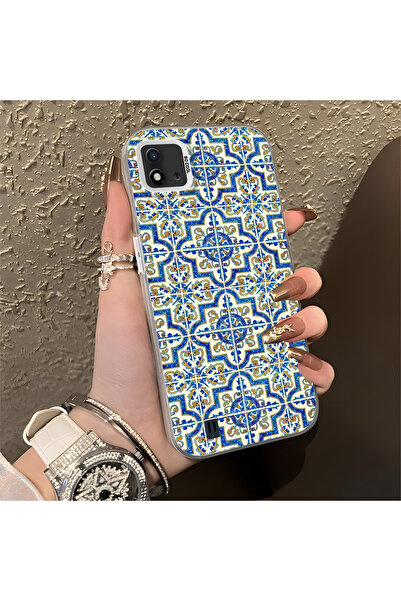 Hontinga حافظة هاتف من السيليكون ذات حافة صلبة ومضادة للسقوط ونمط شبكي متوافق...