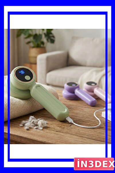 İN3DEX Kumaş Yüzeylerde Tiftik ve Pamuklanma Temizleyici Şarj Edilebilir Alet