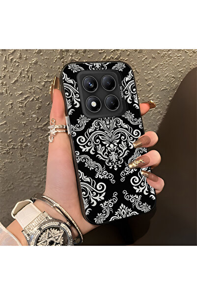 Hontinga حافظة هاتف من السيليكون ذات حافة صلبة ومضادة للسقوط بنمط شبكي متوافق...