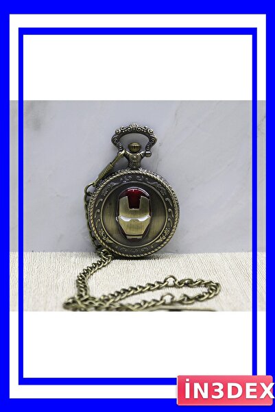 İN3DEX Marvel Themed Collectible Pocket Watch with Chain