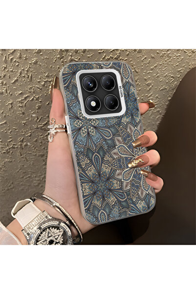 Hontinga Redmi Note 14 Pro 5G ile Uyumlu Silikon Kenar Sert Arka Anti Düşme T...