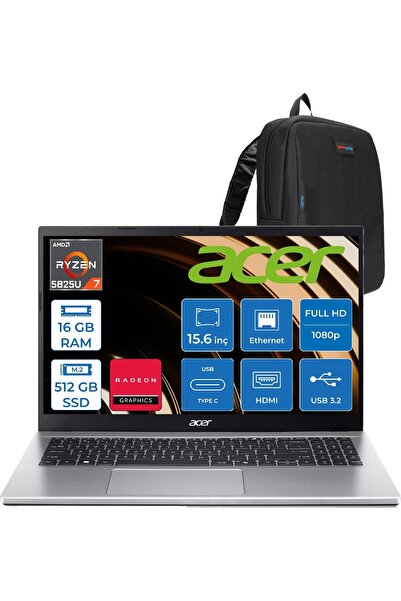 ACER Aspire Go 15 Ryzen 7 5825U 16GB Ddr4 512GBSSD 15.6" LCD 60Hz W11HOME NXJ...