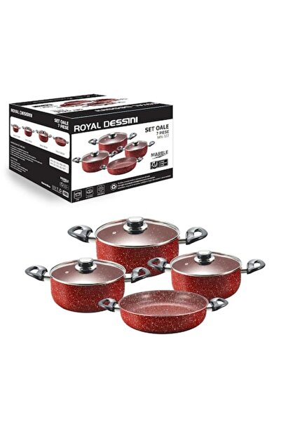 AT Performance Σετ μαγειρικών σκευών Royal 7 τεμαχίων - Κόκκινο