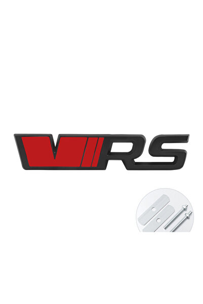 Choice1 شعار VRS معدني ثلاثي الأبعاد باللونين الأحمر والأسود، يُلصق على شبكة ...