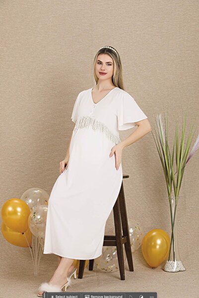 REN Cămașă de noapte pentru femei însărcinate cu mâneci scurte