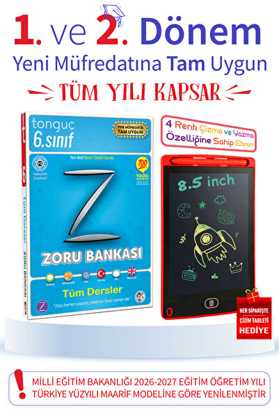 Tonguç Yayınları 6. Sınıf Tüm Dersler Zoru (Soru) Bankası | Yeni Nesil | Vide...
