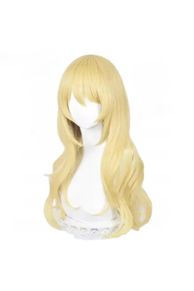 Butic Anime Cosplay Miyazono Kaori Sarı Peruk Uzun 60CM Sentetik Kawaii