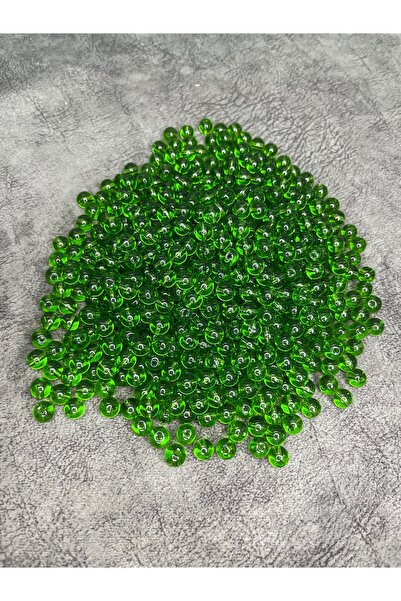 Mos Tespih 10 γραμμάρια 15 τεμάχια ανοιχτό πράσινο γυάλινες χάντρες 8 χιλιοστ...