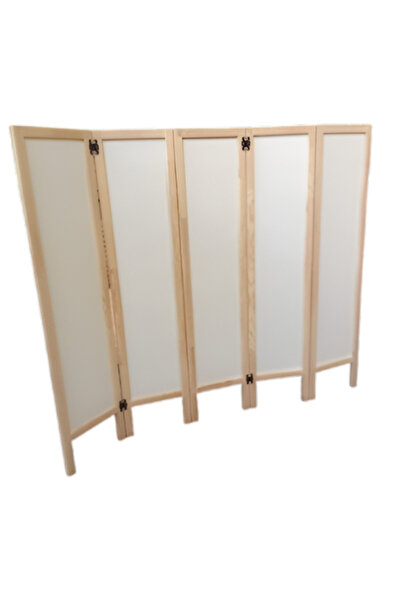 sdf kereste Ahşap Paravan, katlanabilir, 5 kanatlı