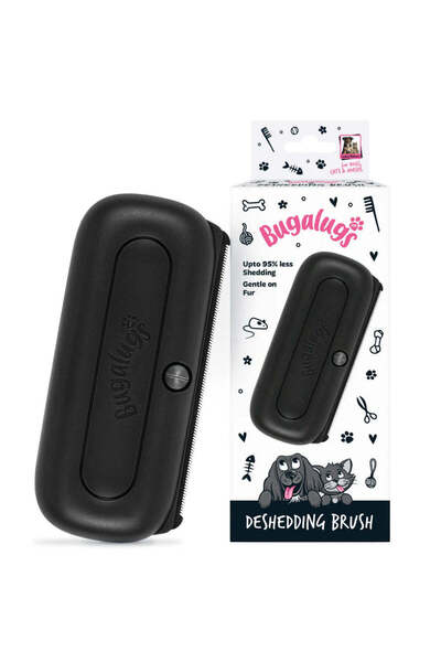 Bugalugs فرشاة إزالة الشعر الزائد للحيوانات الأليفة